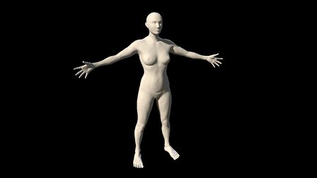 Anatomy Sculpt 001 - Female 01 3D Model