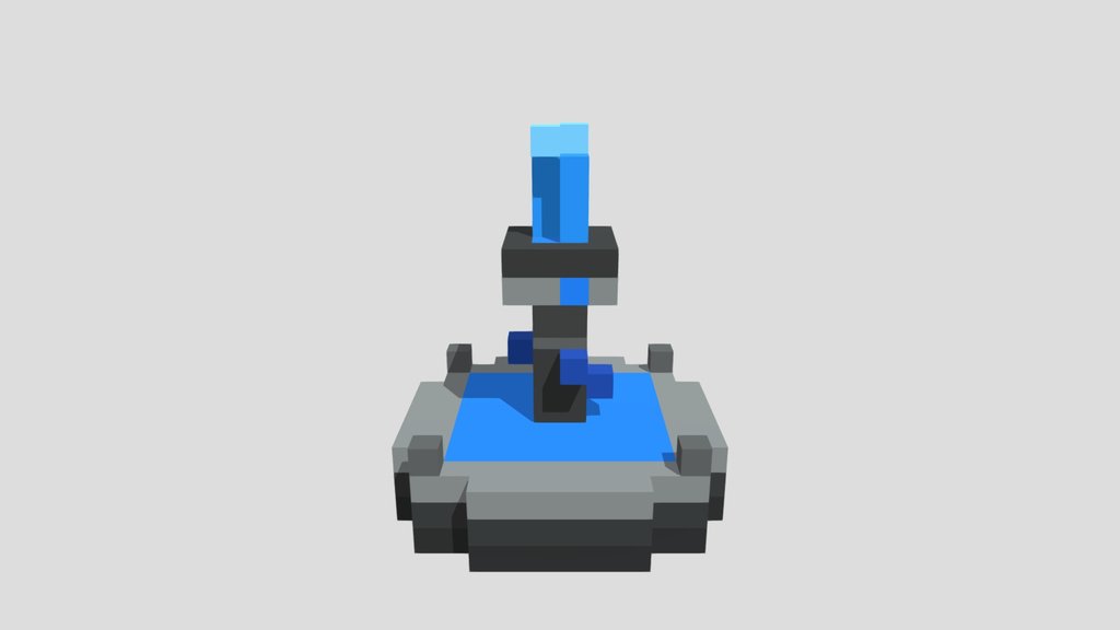 Village Fountain - Voxel 32x32 (Animated)