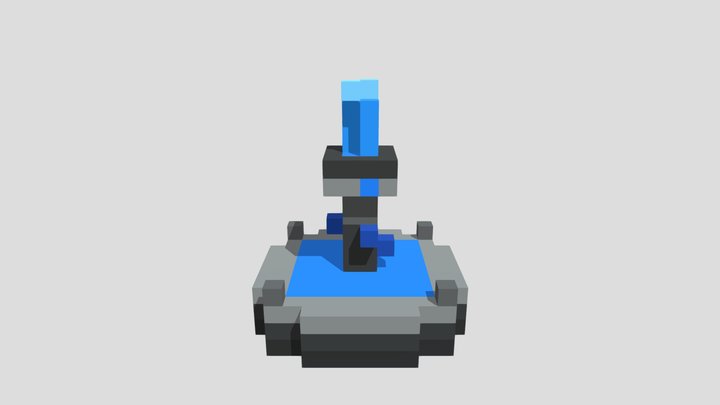 Village Fountain - Voxel 32x32 (Animated) – Kostenloses 3D-Modell STL