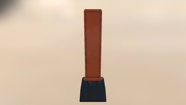 Warning Panel 3D Model