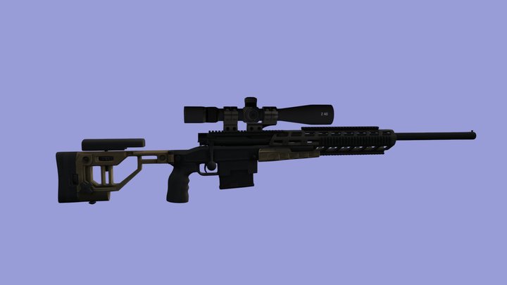 Rifle Gun Z40 Army 3D Model