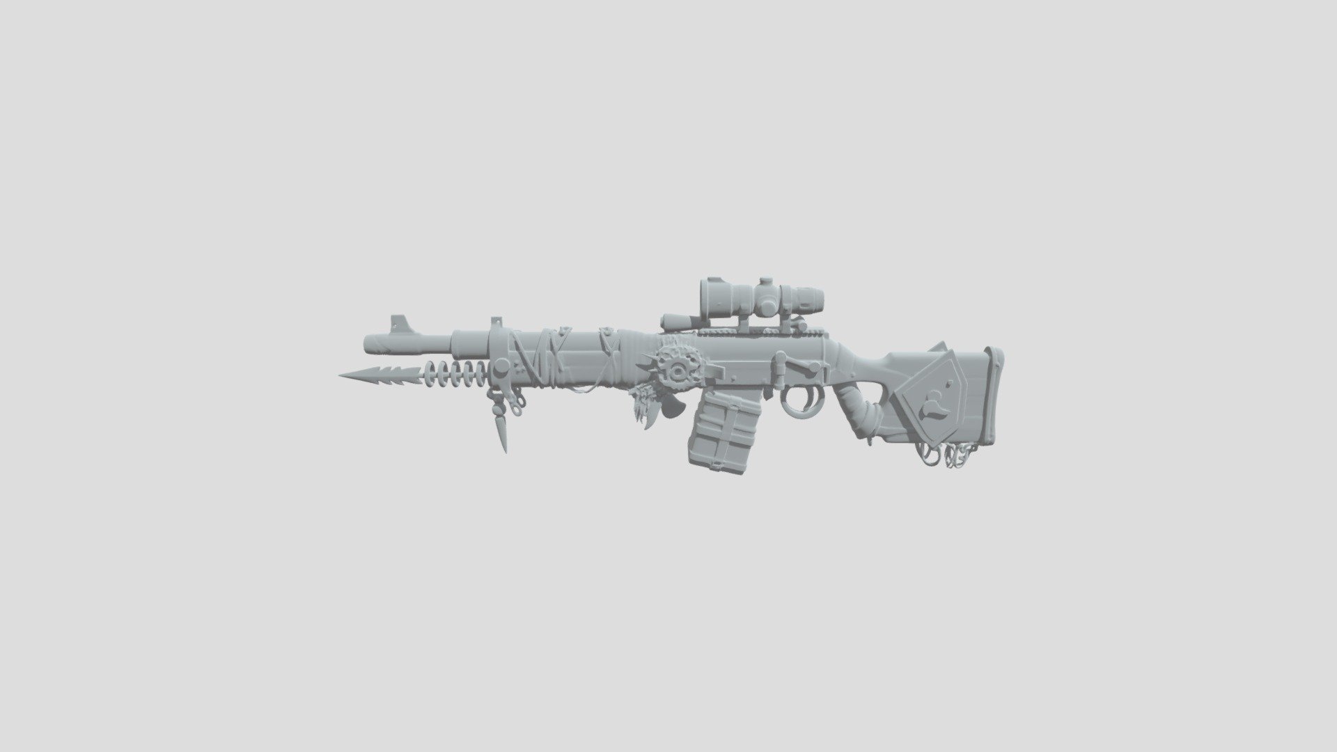 Rusted Wasteland Rifle - 3D model by nRvoZ [a9af314] - Sketchfab