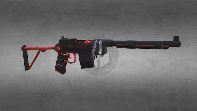 Black Widow | Semi-Rifle 3D Model