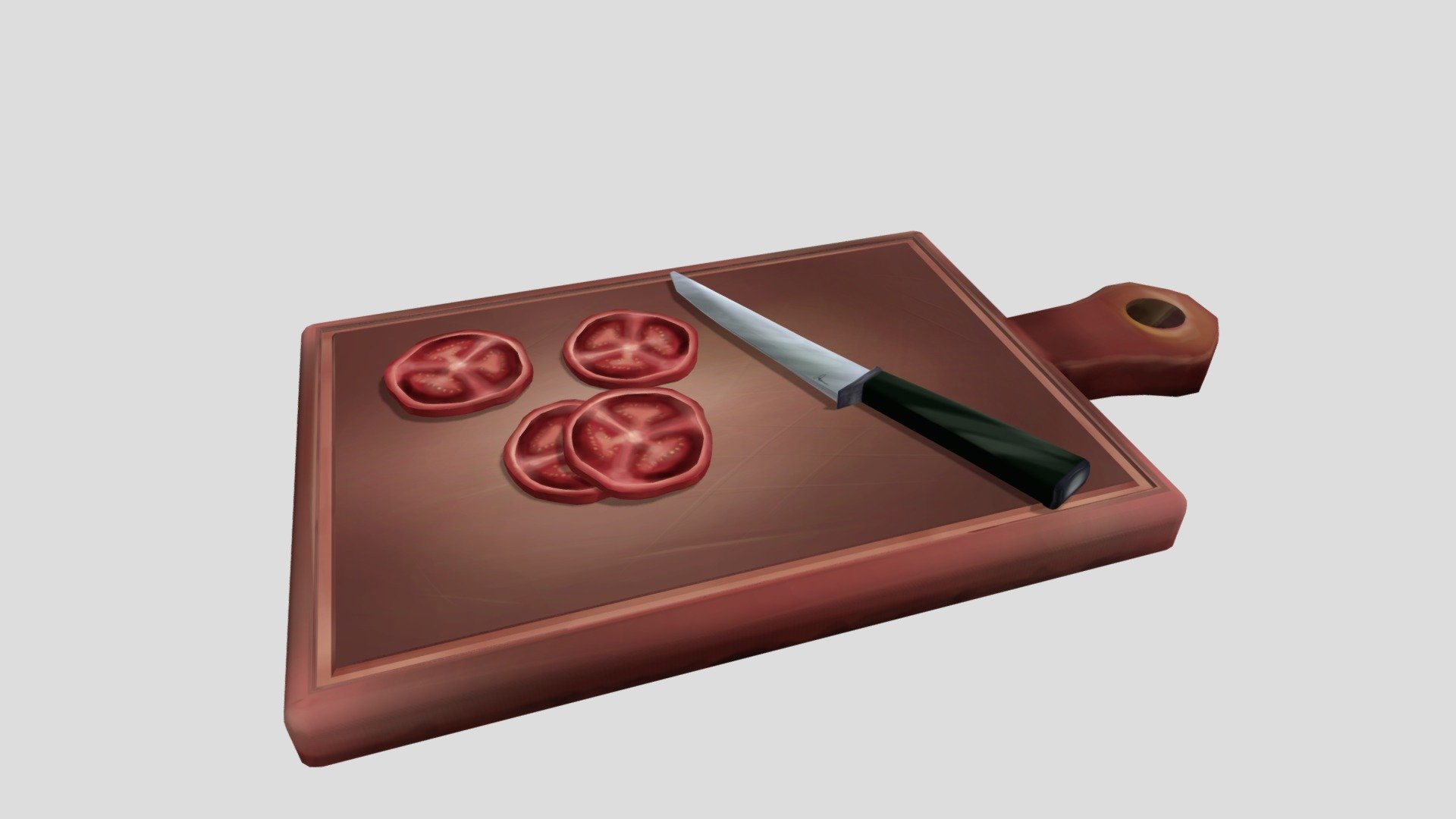 Choppin Board and Knife