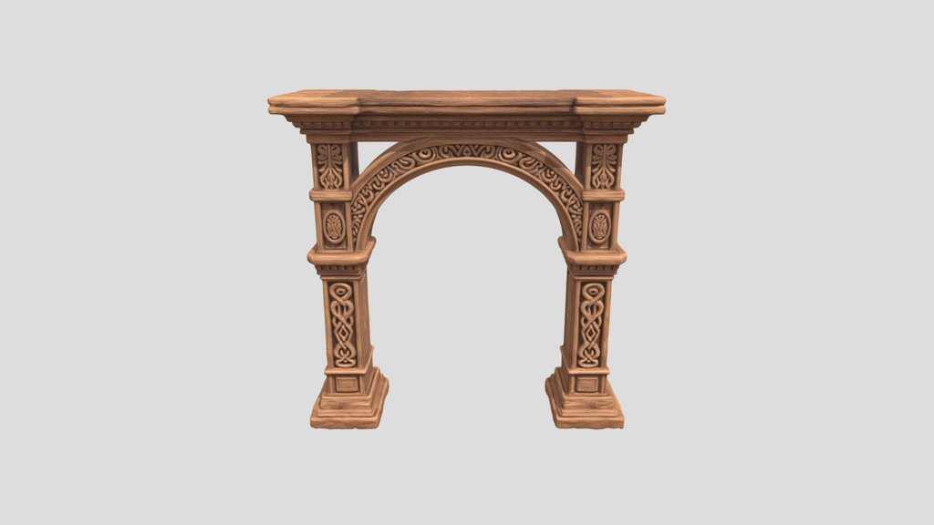 Ornate Wooden Archway