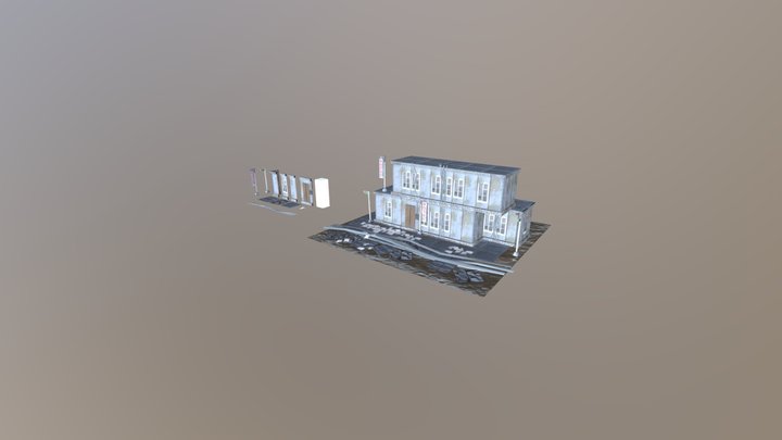 Modular Assets - Abandoned Hotel 3D Model