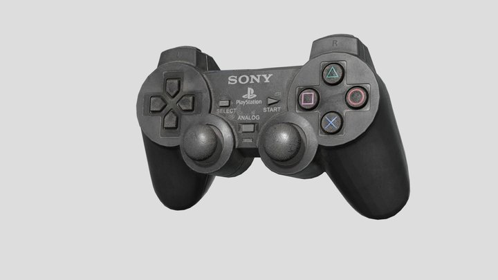 PS2 Controller 3D Model