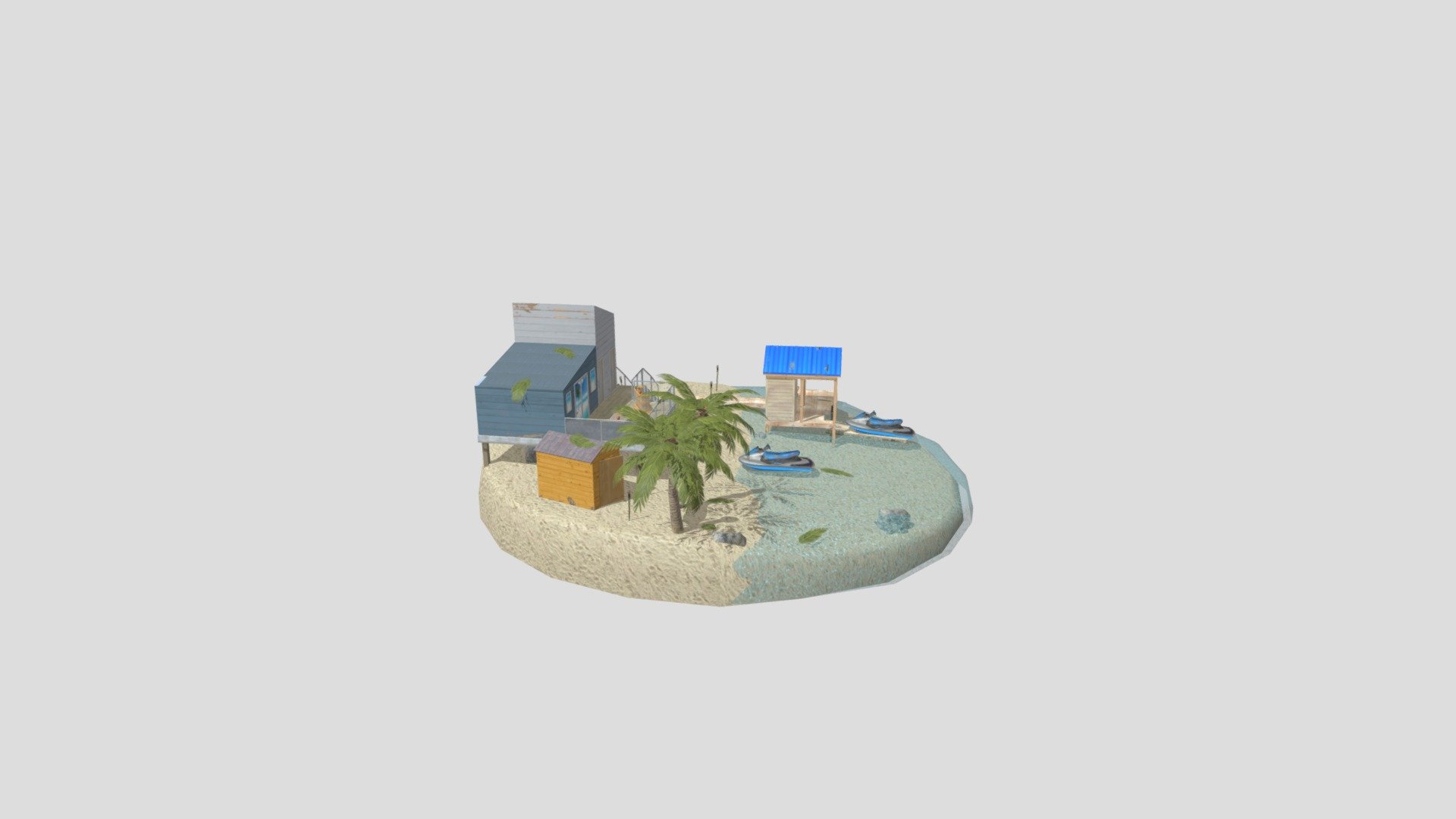 1GD21 Sydney De Vos beach house diorama