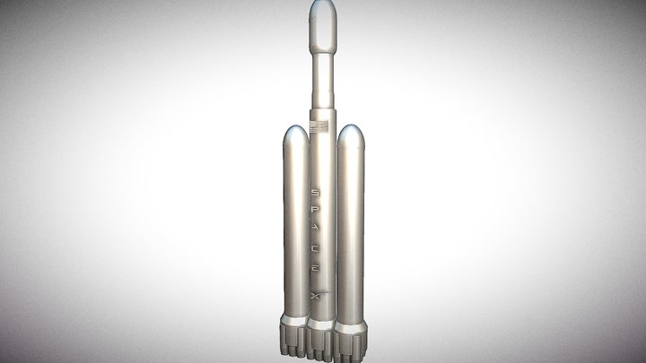 Falcon-9-heavy 3D models - Sketchfab