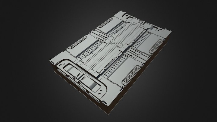 Sci-fi Floor Section KB003 – Modello 3D gratuito STL