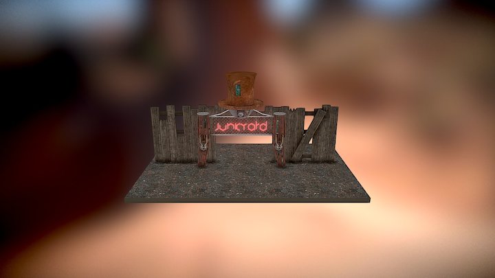 Schrottplatzeingang 3D Model