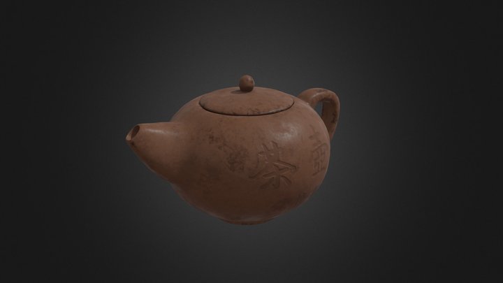 Chinese Ancient Teapot 3D Model