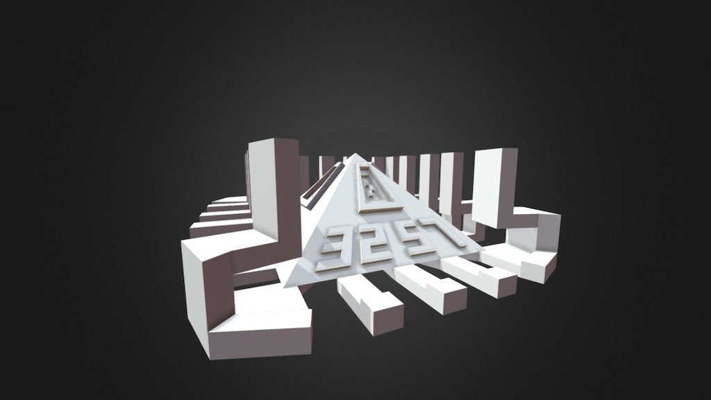 Pyramid statuette