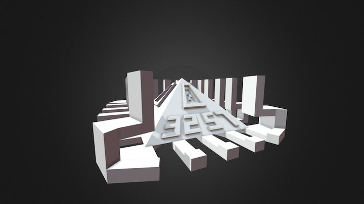Pyramid statuette 3D Model