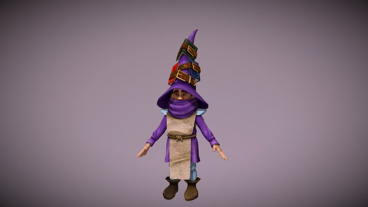Mage Character 3D Model