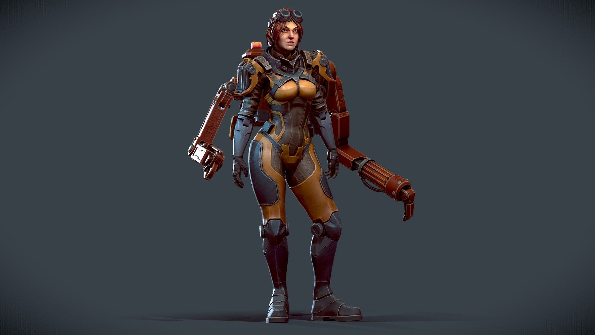 The Cyborg Engineer || Realtime character - 3D model by hugo colauto ...