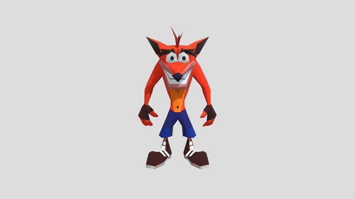 Play Station - Crash Bandicoot - Crash Bandicoot 3D Model
