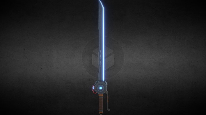 Crystal Powered Sword 3D Model