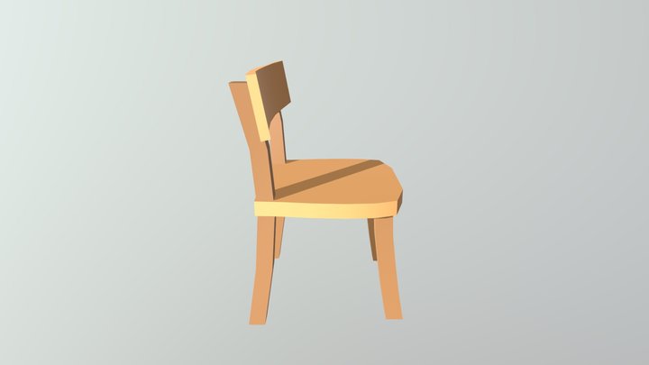 Silla Low Poly 3D Model
