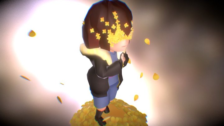flowerfell Frisk 3D Model