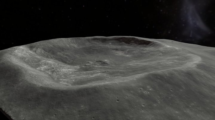 Lalande Crater 3D Model