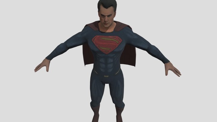 superman DCEU 3D Model