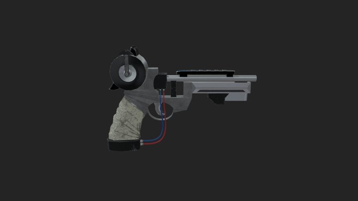 Revolver Grapple - Rust Inspired 3D Model