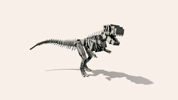 T-Rex Skeleton 3D Model