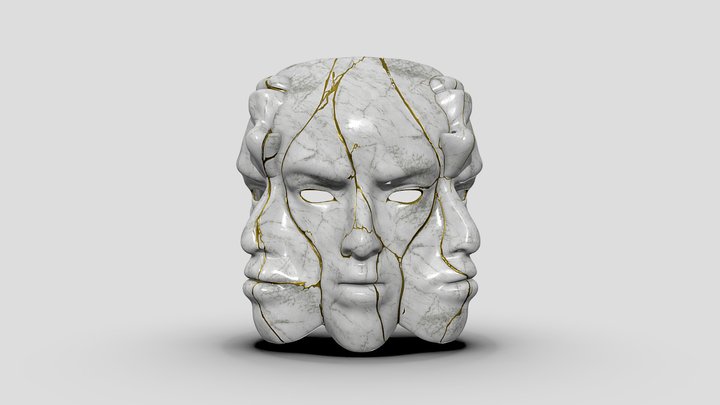 five faced mask 3D Model