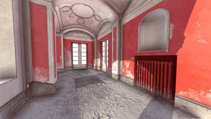 Hallway Scene 3D Model