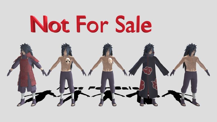 FreeFire New 3D Characters Madara Uchiha 3D Model