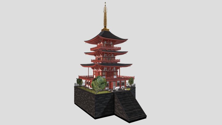 Kumano Nachi Taisha Shrine - 2020 3D Model