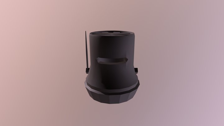 Bucket Helmet 3D Model