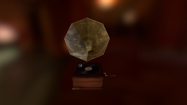 fonografo 3D Model