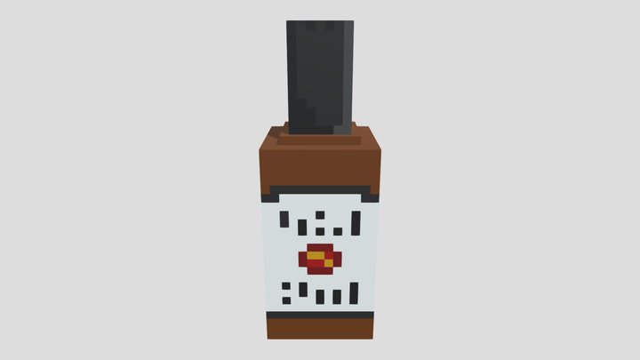 Whisky Voxel 3D Model