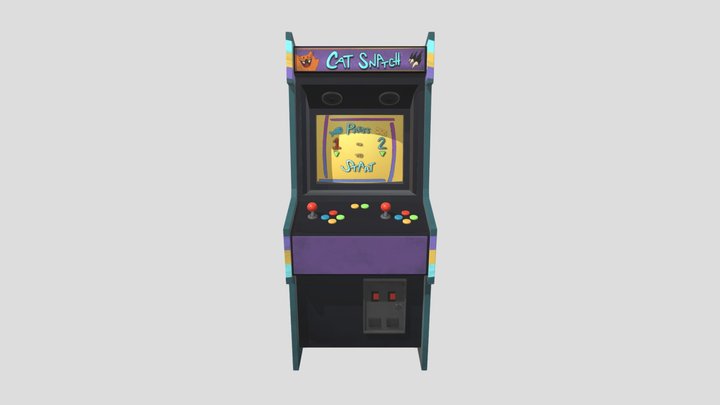 Arcade Cabinet "Cat Snatch" 3D Model