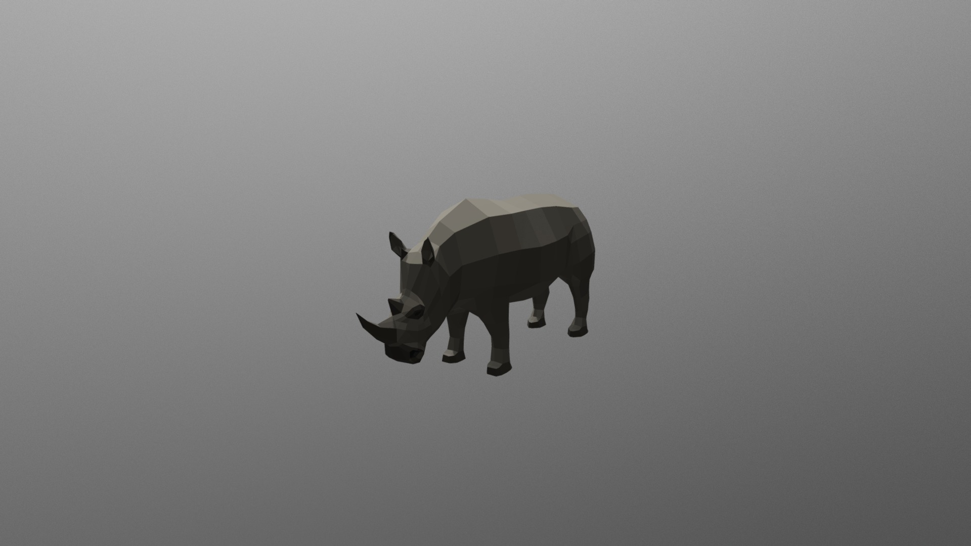 3D model Rhino Poly - This is a 3D model of the Rhino Poly. The 3D model is about a toy airplane flying in the sky.