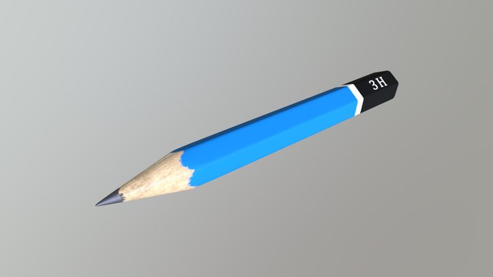 A pencil 3D Model