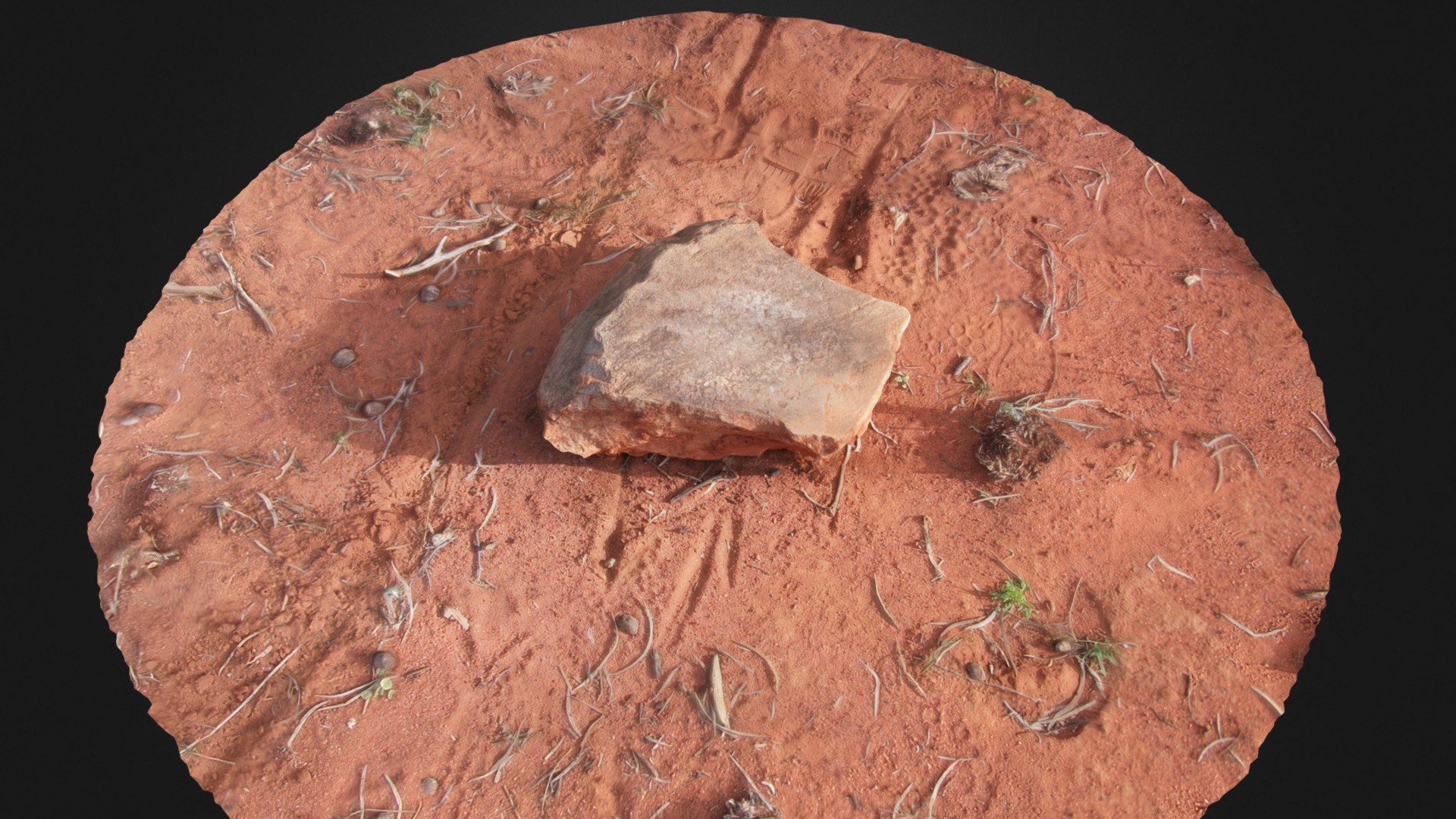 3D model Grinding stone - This is a 3D model of the Grinding stone. The 3D model is about a rock with a hole in it.