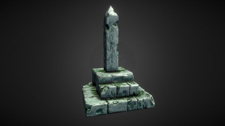 Stone Obelisk 3D Model