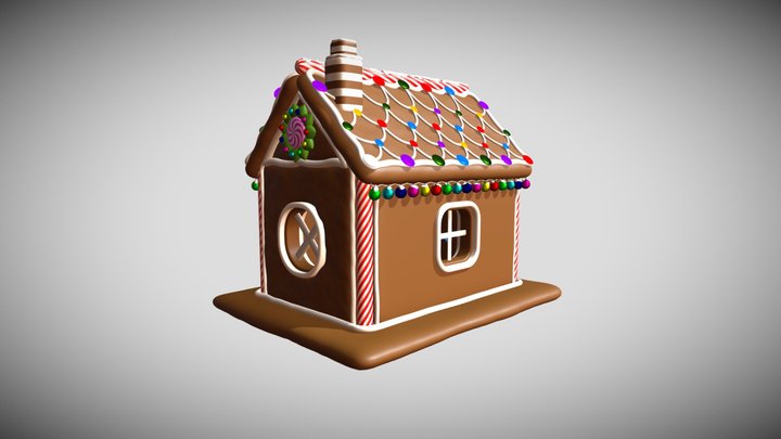 GingerBread House 3D Model