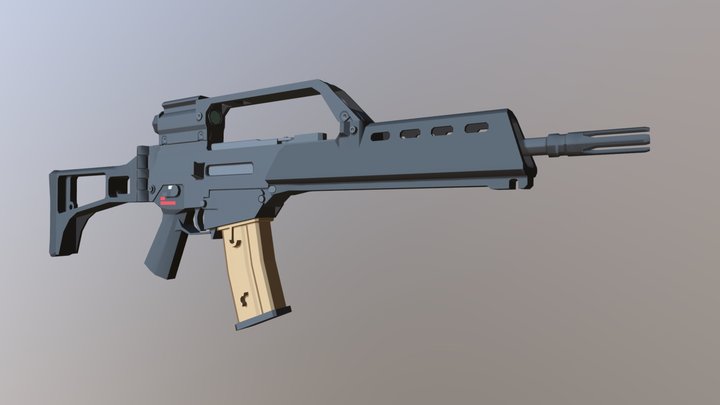 SCP Containment Breach Multiplayer HK-G36 - Download Free 3D model