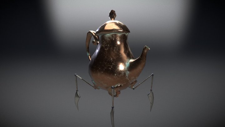 Steampunk Teapot 3D Model