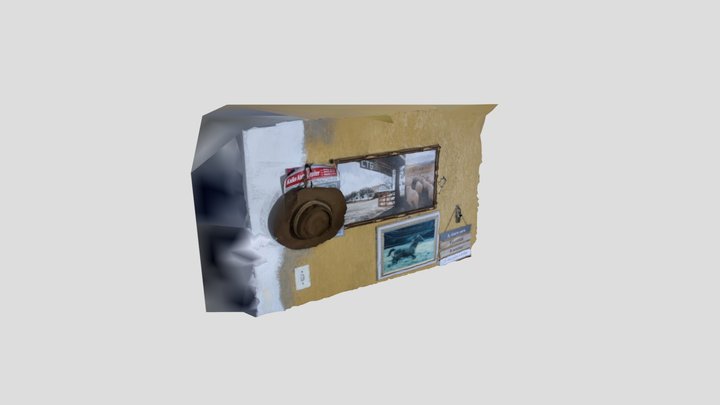 Parede amarela 3D Model