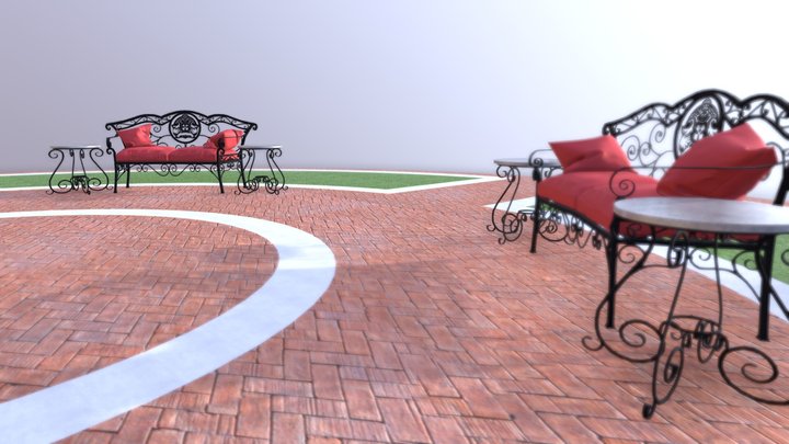 Back Courtyard - Galbiati Fratelli 3D Model