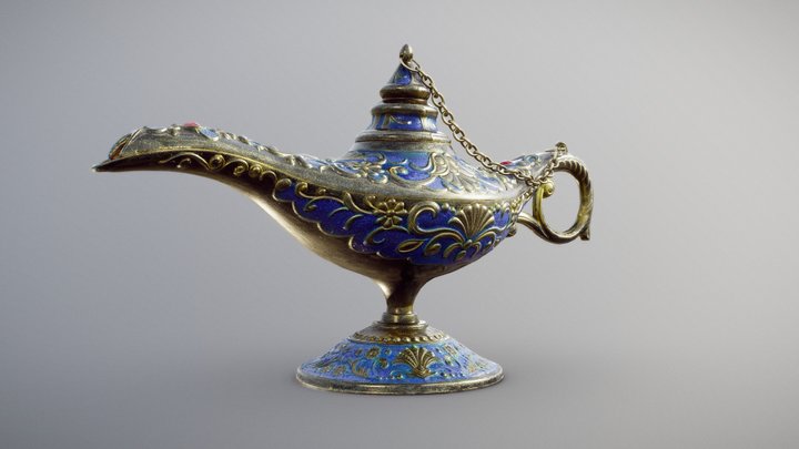 Aladdin Magic Lamp 3D Model