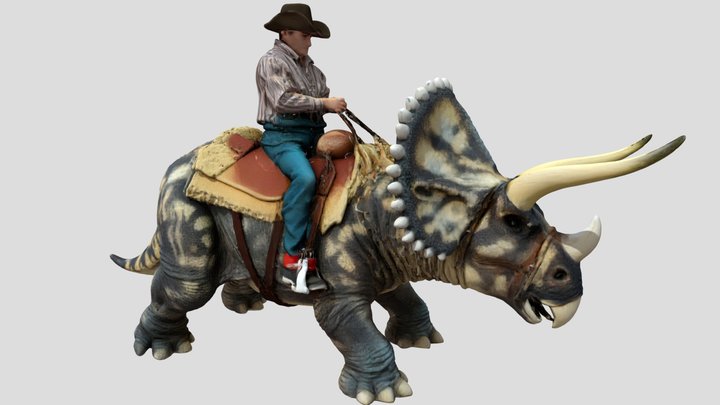 Dinosaur Rodeo - triceratops – Modello 3D gratuito STL