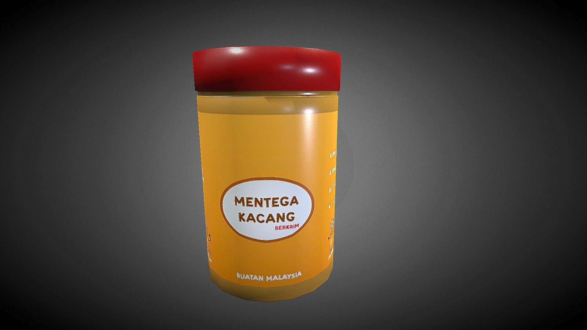 Mentaga Kacang - 3D model by Zul Aiman (@Zul.Aiman) [a9caf98] - Sketchfab