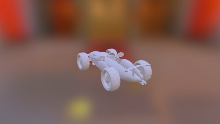 Barbie-racing-car 3D Model