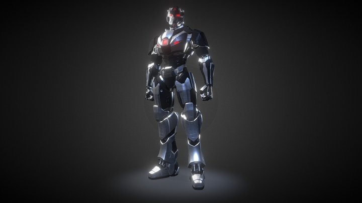 Robot character model RTS03 3D Model